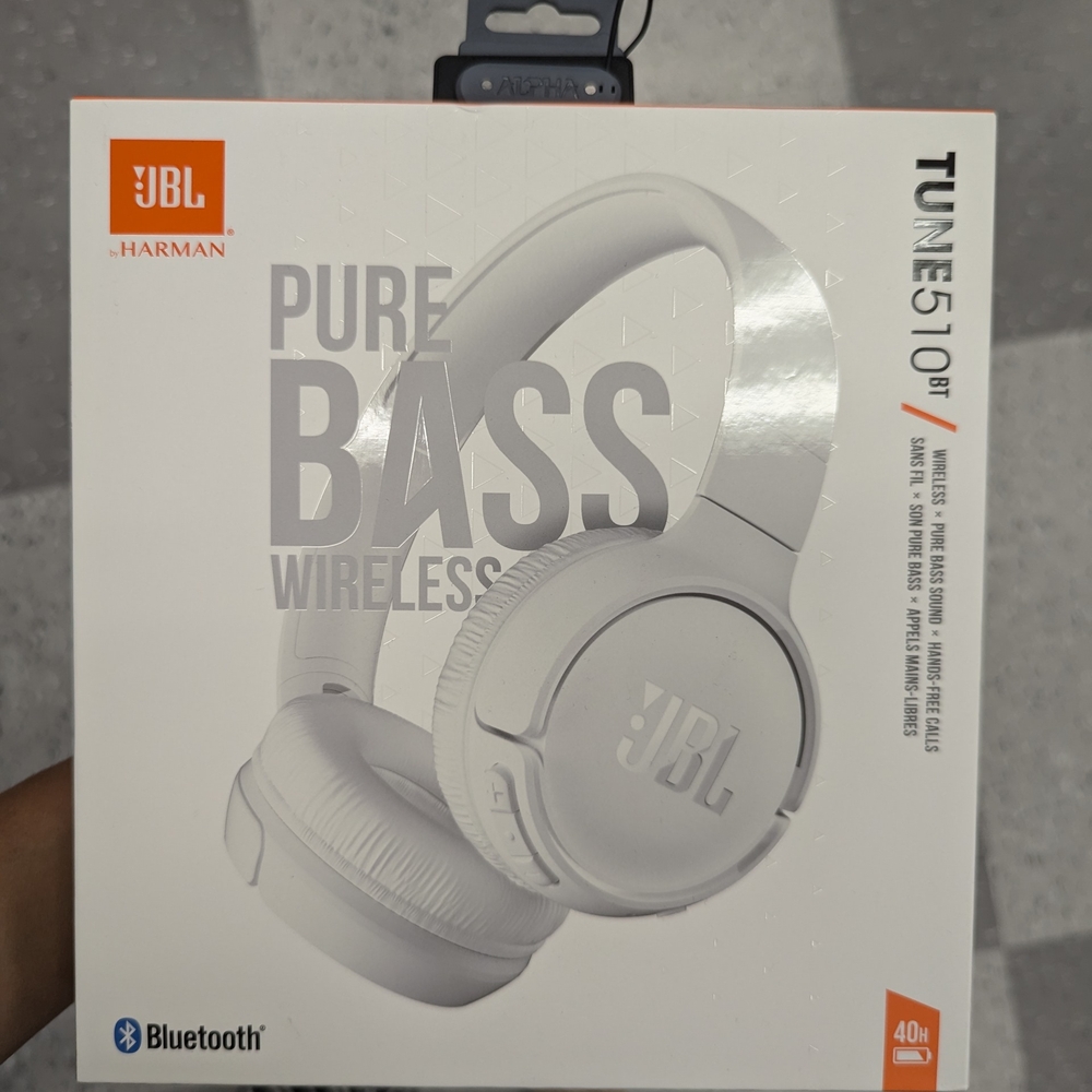 JBL Tune 510BT Wireless Headphones - White